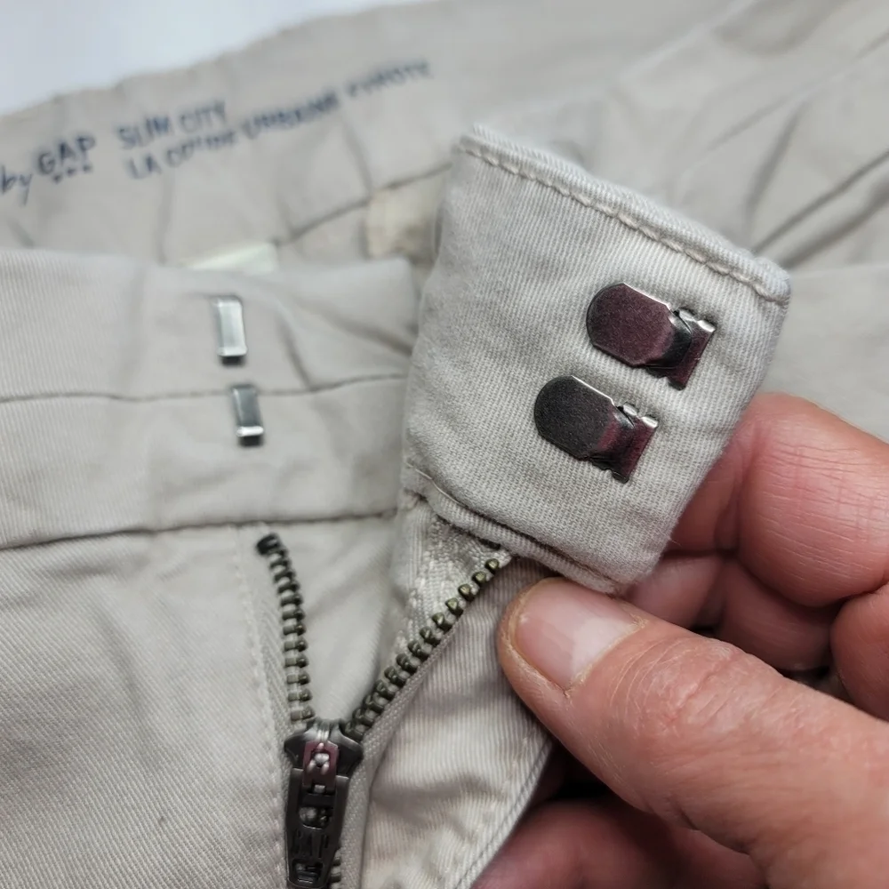 Khakis by Gap Slim City Mid-rise Light Khaki Women's Pants Size 10R - Picture 9 of 13